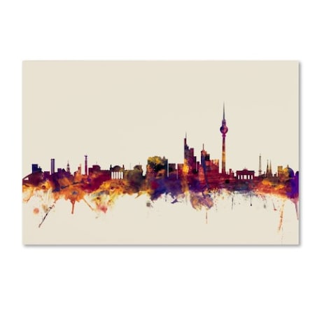 Michael Tompsett 'Berlin Germany Skyline IV' Canvas Art,16x24